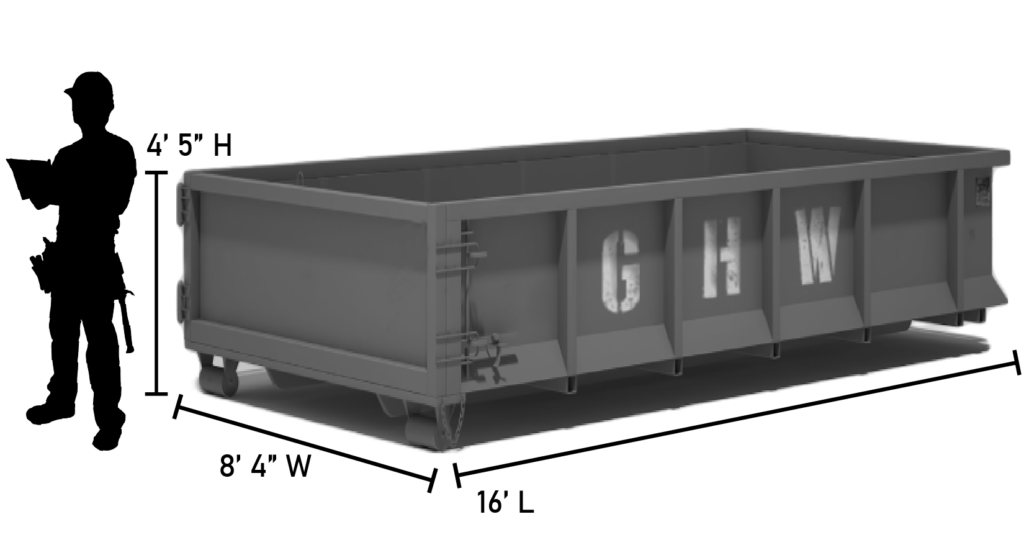 16yd Roll-off container